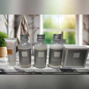 THE LATHER BARN Bamboo Crème Body and Hair Care Set - Gray and Silver